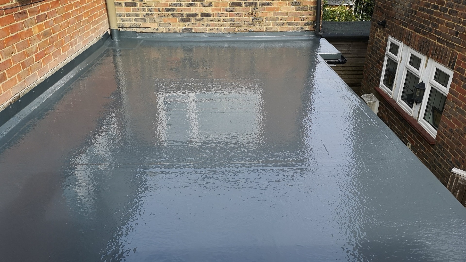 GRP roof example after